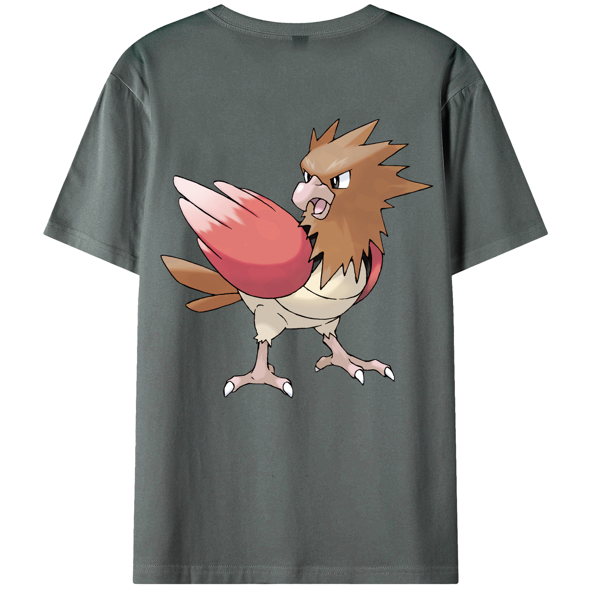 （画像用） ポケットモンスター Pokémon 綿100％ メンズ半袖Tシャツ（バックプリント） 通気性